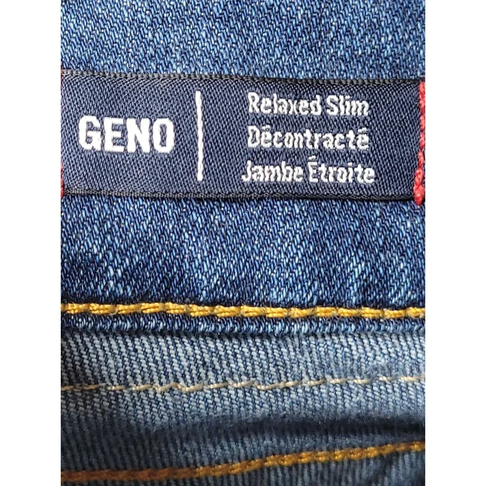 True Religion Jeans Mens 36 GENO Relaxed Slim Blue Legend Wash Horseshoe Pockets